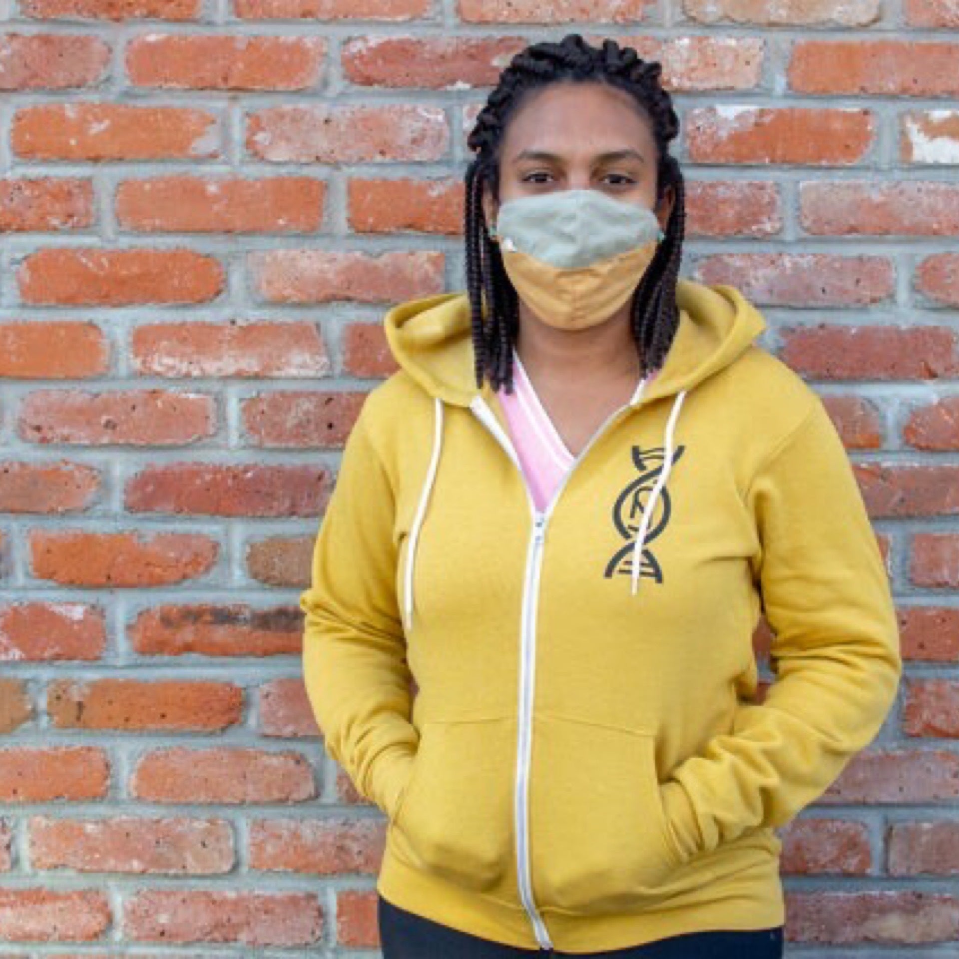 Mustard Yellow Zip Up Hoodie Novel Strand Brewing Company